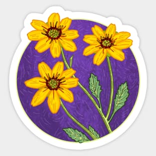 SHOWY GROWY Chocolate Flower Sticker